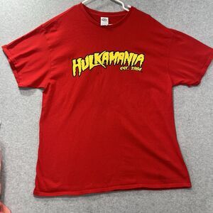 Hulkamania est 1984 T Shirt Hulk Hogan XL Delta Pro Weight WWE Red
